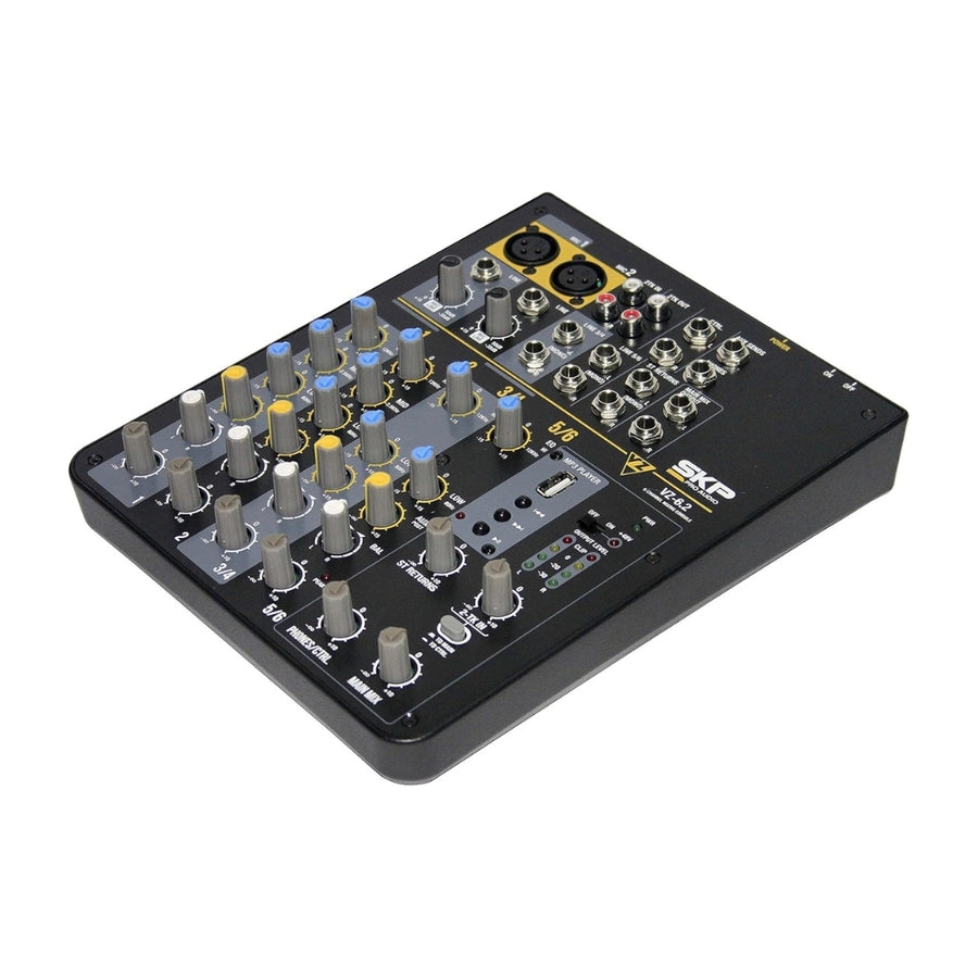 Consola Mixer Vz-6.2 Skp 6 Canales Ecualizador