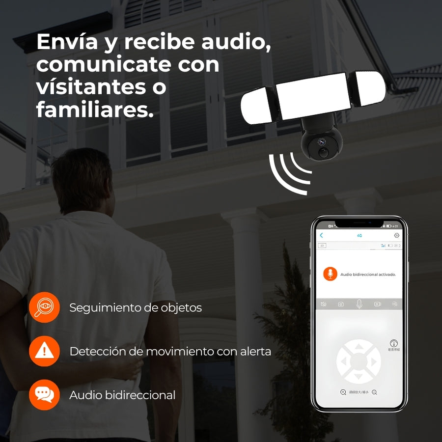 Camara De Seguridad Tuya 4Mp c/Panel Solar (Wi-Fi) CA0464