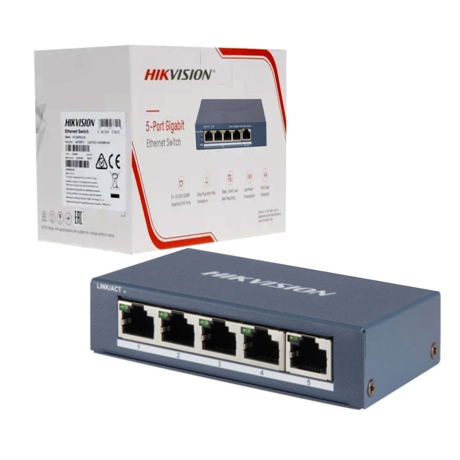 HikVision Ethernet Switch 5 Puertos 10/100m DS-3E0105-O