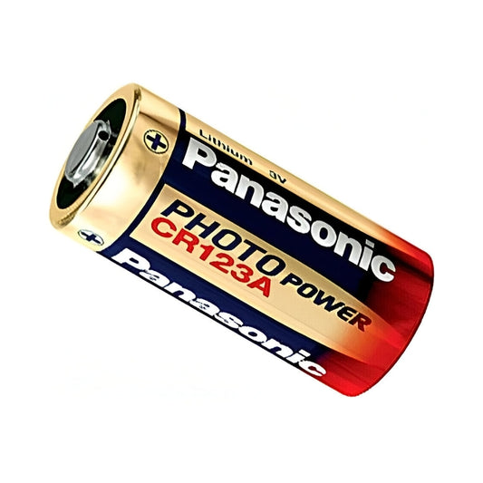Pila De Litio Cr123A Panasonic 3v x 2 Unidades