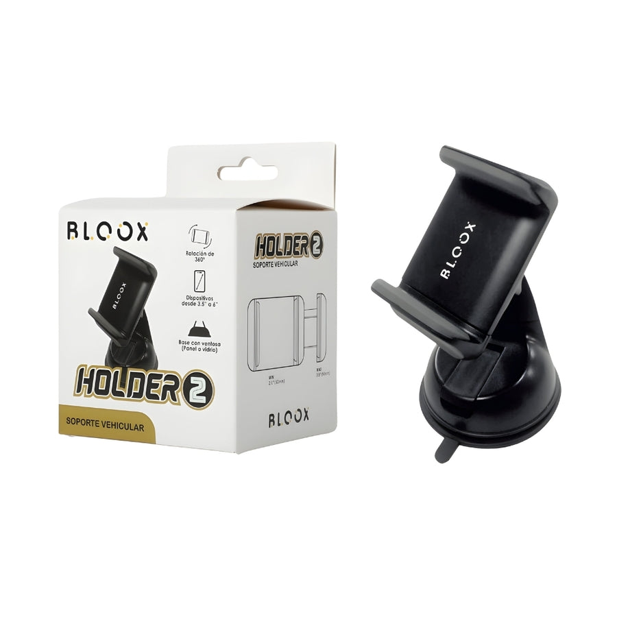 Soporte Vehicular Bloox c/Ventosa Para Celulares Holder2