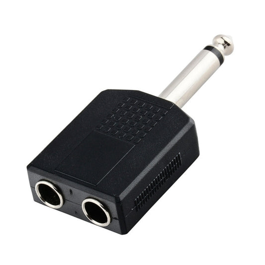 Adaptador De Audio 2 Jack 1/4 Mono - Plug 1/4 Mono