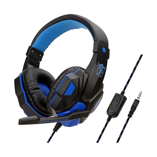 Auricular Gamer c/Microfono Azul Sy-830