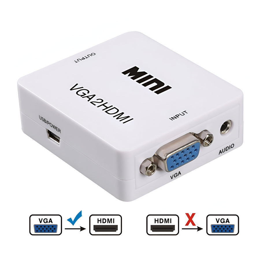 Convertidor Conversor De Video Vga (In) - Hdmi (Out) Hdv-552