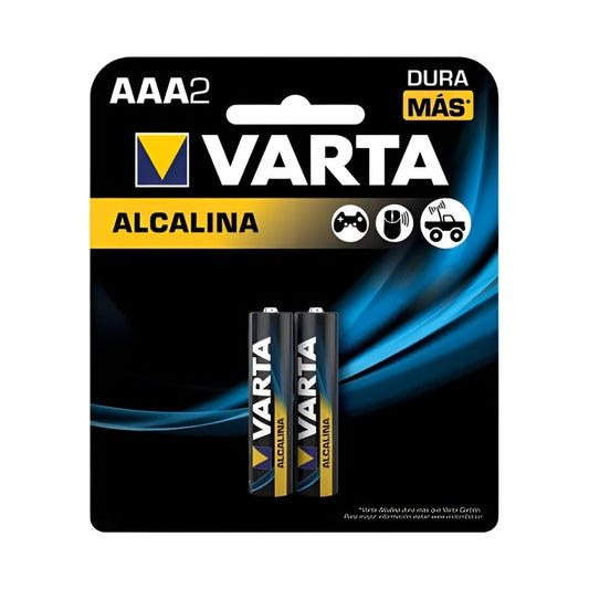 Pila Alcalina Varta AAA 1.5V Pack x 2 Unidades