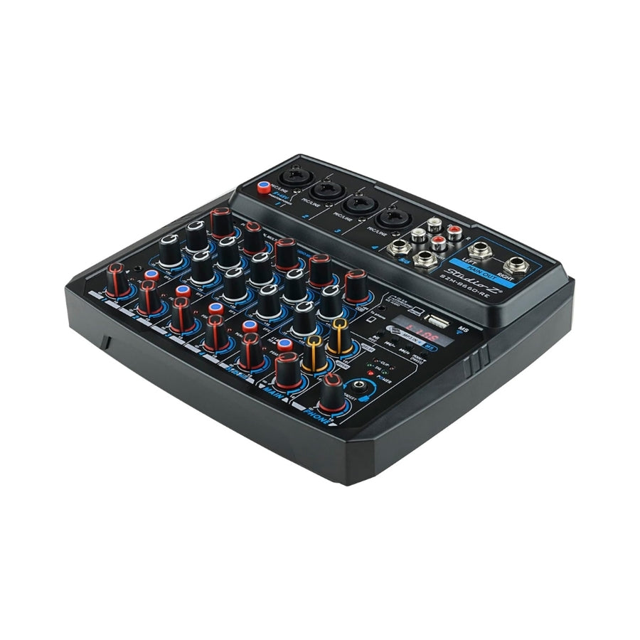 Consola Mixer Zebra Amplificada 6 Canales Usb Szm-B660 RE
