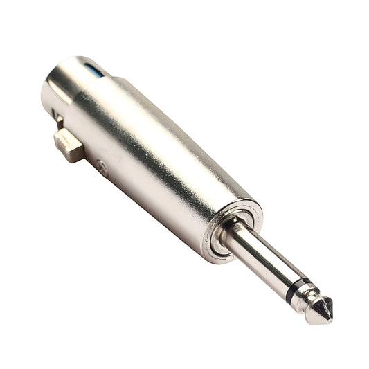 Adaptador De Audio Plug 1/4 Mono - Jack Canon Hembra Metal