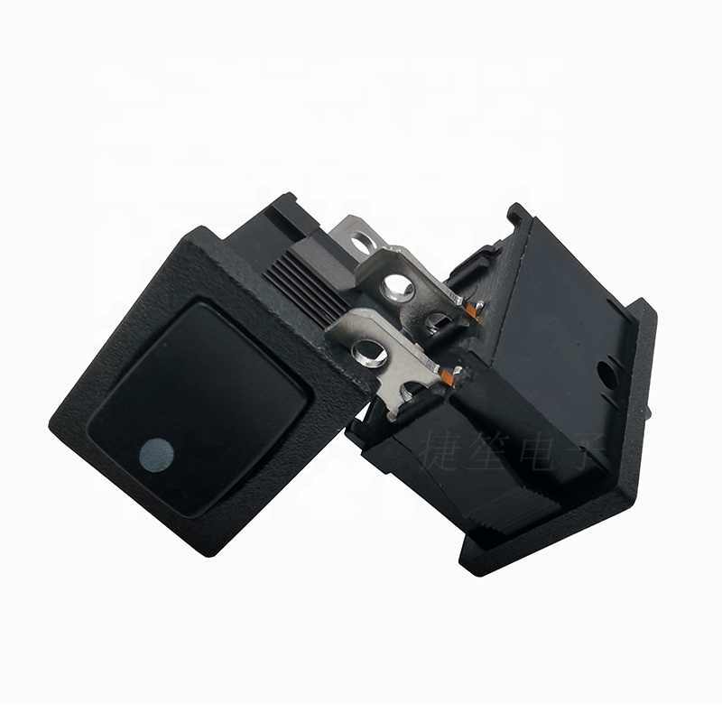 Llave Tecla 2 Posiciones 2 Contactos Negra Ec-1210