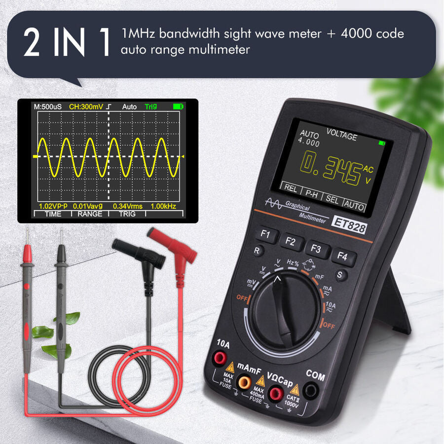 Multitester Osciloscopio Digital Et-828