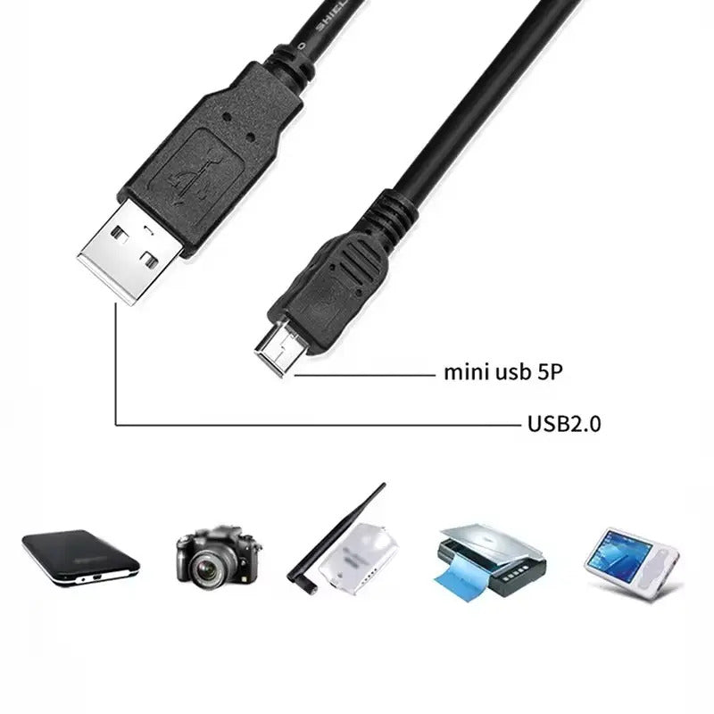 Cable Usb A - Mini Usb 5 Pines 1.5 Metros