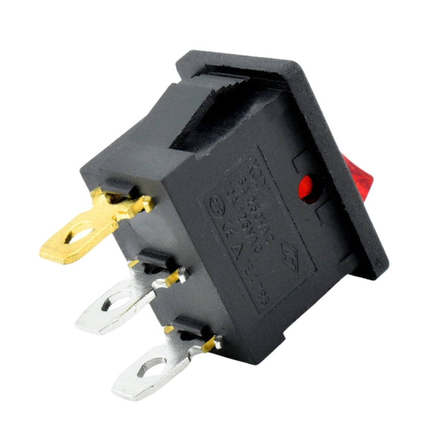 Llave Tecla Switch 2 Posiciones 3 Contactos Roja Mirs-101