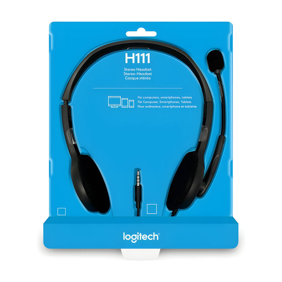 Auricular Logitech H-111 c/Microfono Jack 3.5mm