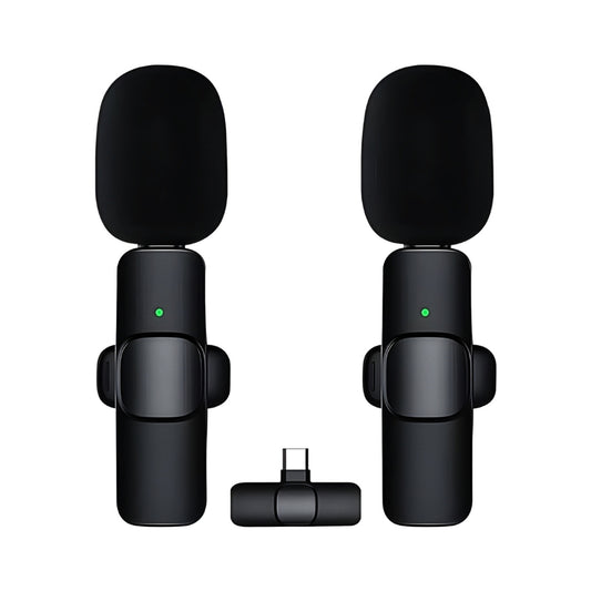 Set 2 Microfonos Solaperos Usb C Para Celular K9-C