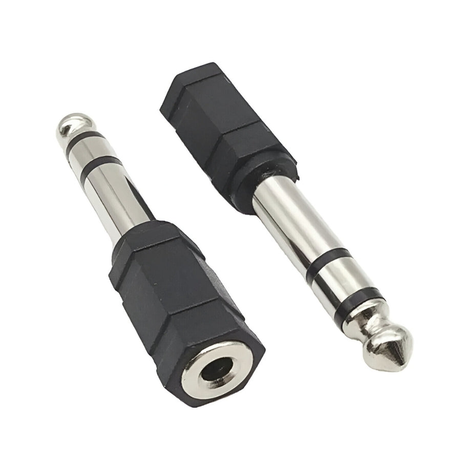 Adaptador Jack 1/4 - Plug 1/4 x 2 Unidades