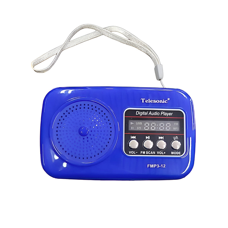 Radio Portátil Recargable Telesonic Mod FMP3-12