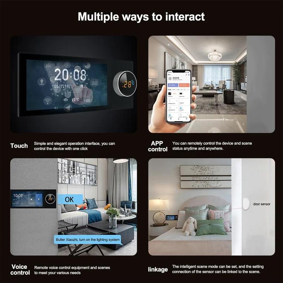 Panel De Control Inteligente Tuya Smart Home Gen 6" Domotica